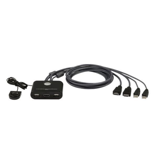 ATEN 2 USB FHD HDMI CABLE KVM SWITC …